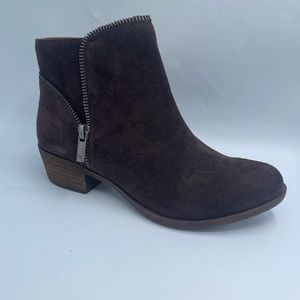 Lucky Brand Boide Brand Suede Ankle Boots Women Size 5.5